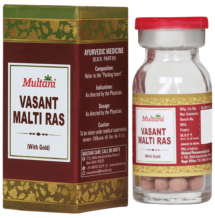 Multani Vasant Malati Ras with Gold Tablet