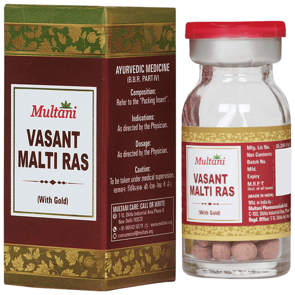 Multani Vasant Malati Ras with Gold Tablet