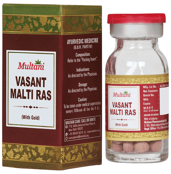 Multani Vasant Malati Ras with Gold Tablet