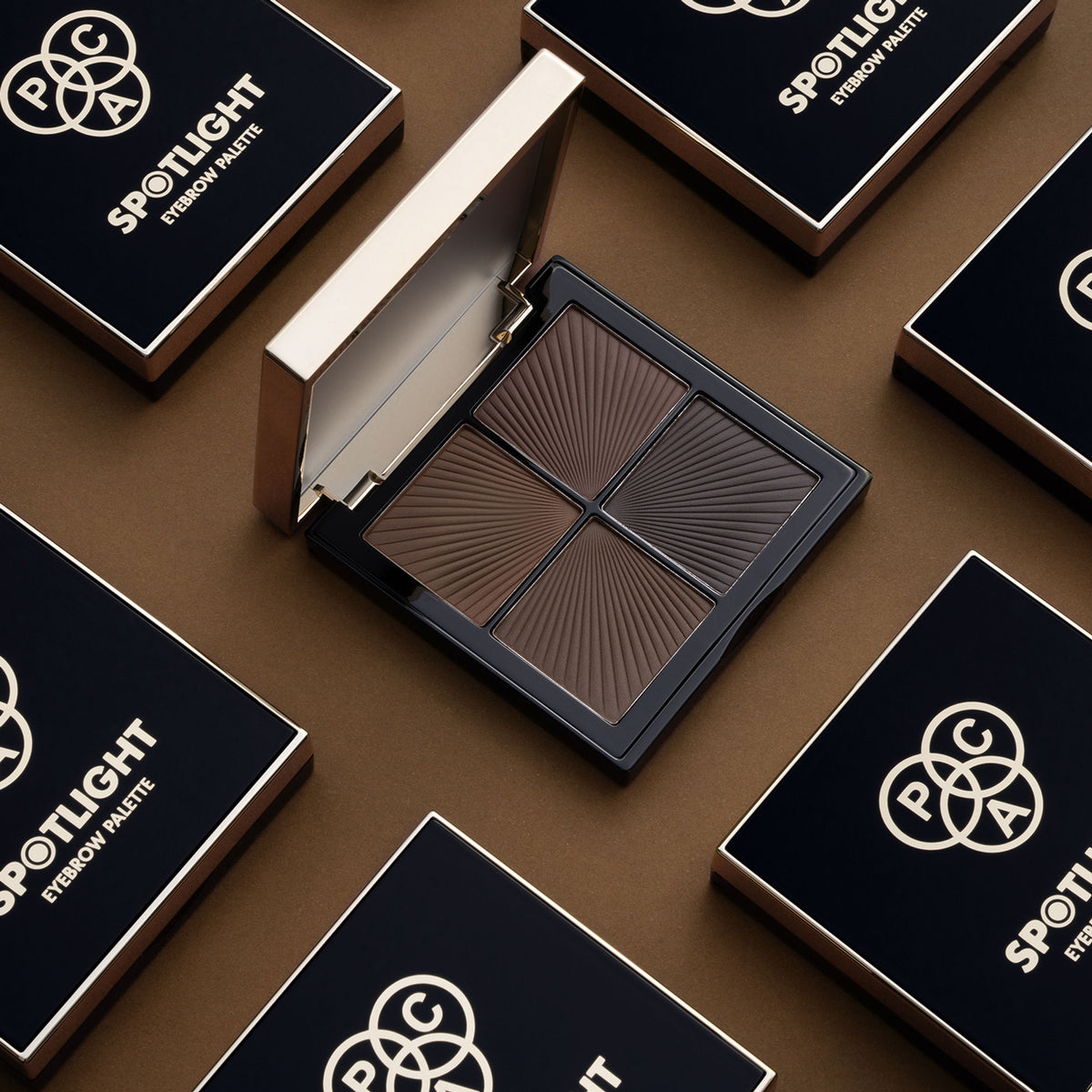 PAC Studio Spotlight Eyebrow Palette X4 - Longlasting Micro Fine Powder Formula, Pigmented Natural Shades - Distacart