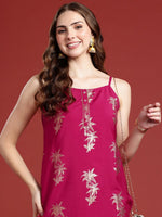 Thumbnail for Anouk Ethnic Motifs Printed Regular Kurta with Trousers - Distacart