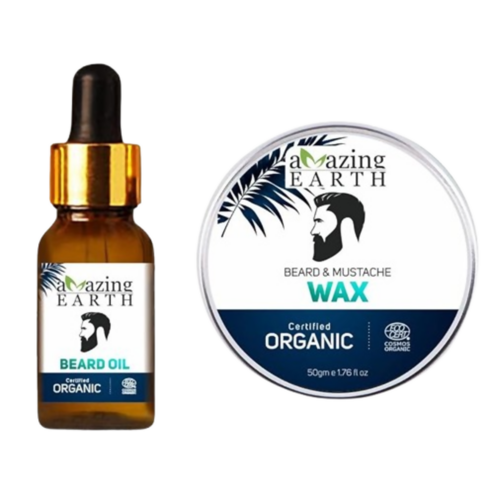 Amazing Earth Beard & Mustache Wax And Beard Oil - Dista