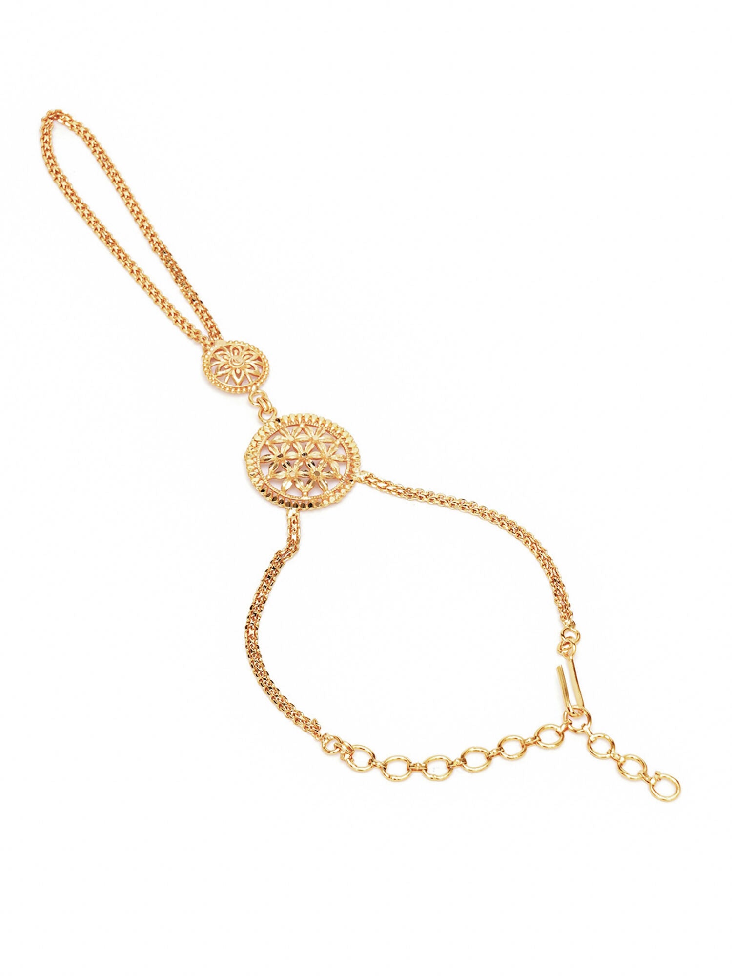 Golden Haathphool (Gold) - Ruby Raang - Distacart