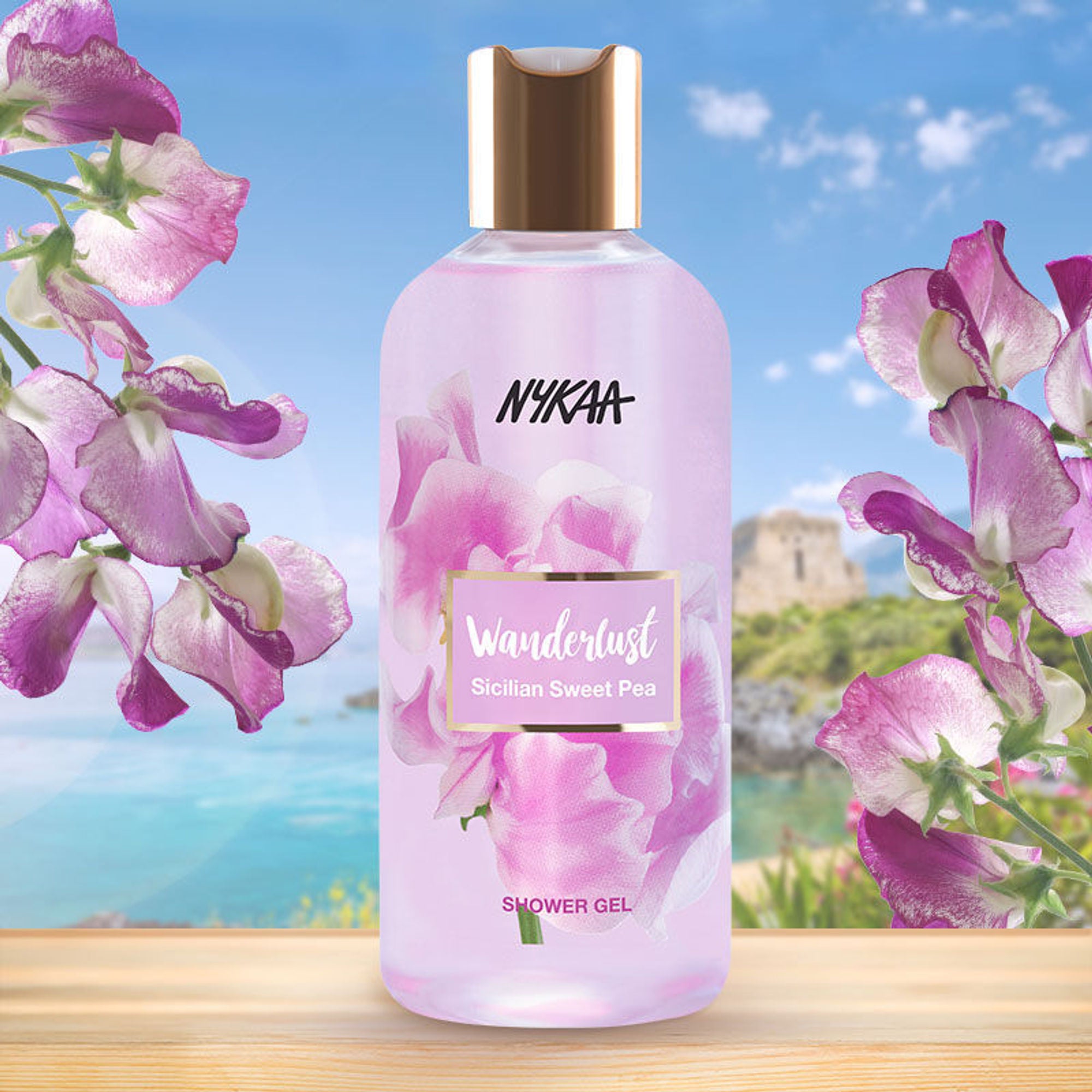 Wanderlust Shower Gels - Sicilian Sweet Pea - Distacart