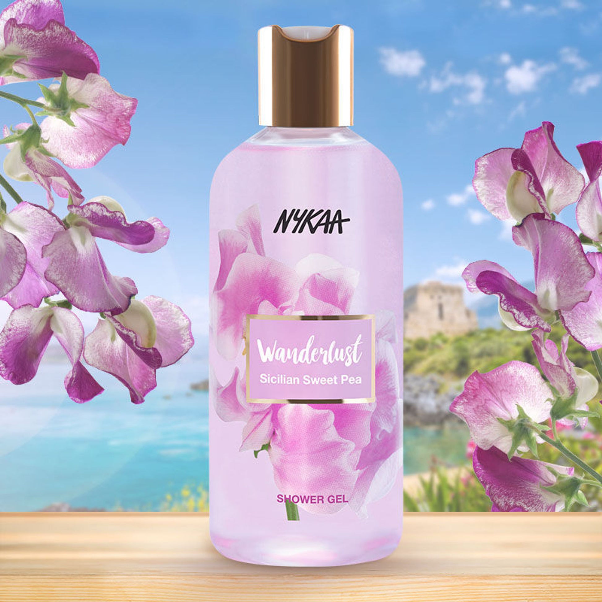 Wanderlust Shower Gels - Sicilian Sweet Pea - Distacart