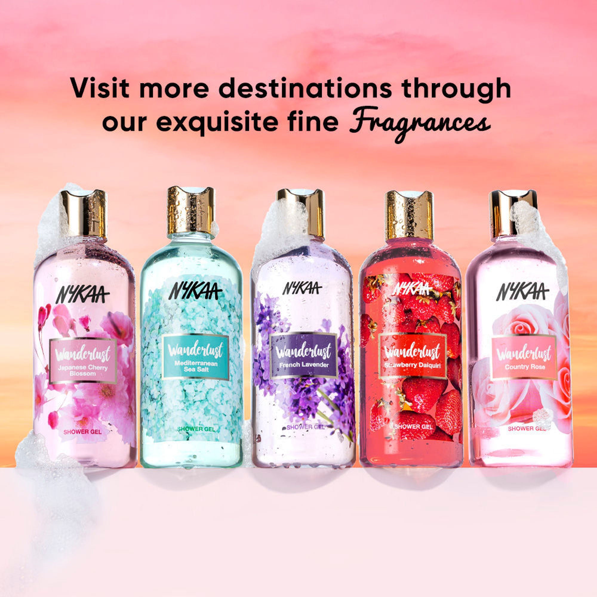 Wanderlust Shower Gels - Strawberry Daiquiri - Distacart