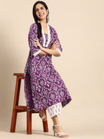 Thumbnail for Anouk Women Pure Cotton Ethnic Motifs Printed Kurta with Trousers - Distacart