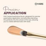 Thumbnail for MARS Cosmetics Artist's Arsenal Professional Flat Crease Brush - Golden - Distacart