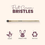 Thumbnail for MARS Cosmetics Artist's Arsenal Professional Flat Crease Brush - Golden - Distacart