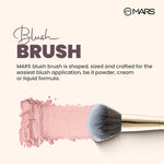 Thumbnail for MARS Cosmetics Artist's Arsenal Professional Blush Brush - Golden - Distacart