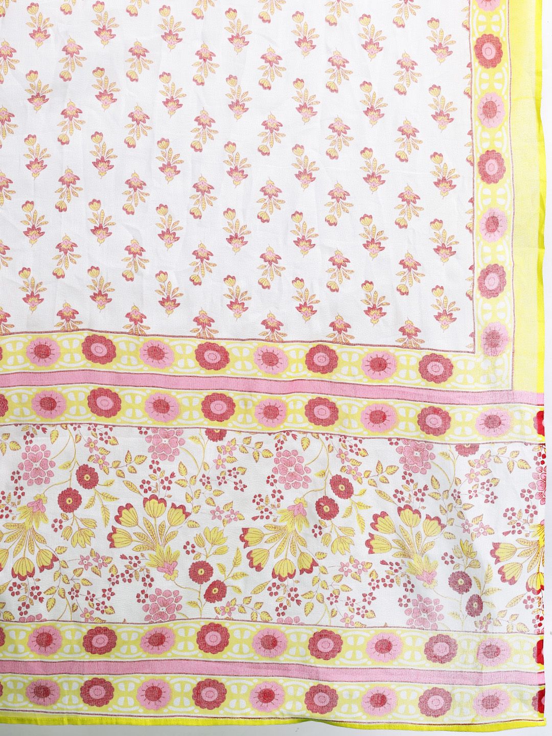Indo Era Floral Printed Pure Cotton Kurta with Palazzos & Dupatta