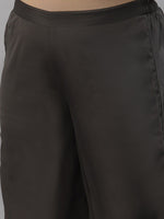 Thumbnail for Sztori Plus Size Floral Yoke Design Straight Kurta With Palazzos - Distacart