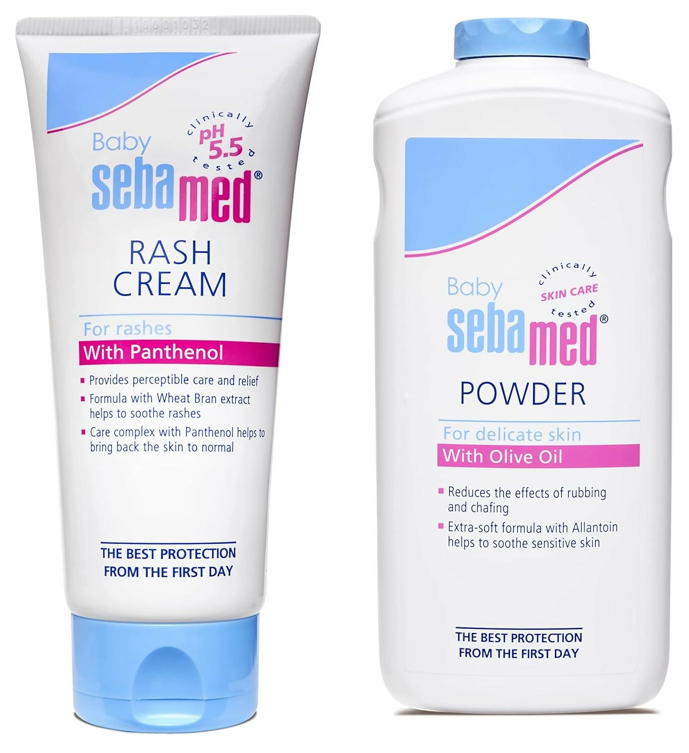 Sebamed Baby Rash Cream 100ml & Baby Powder 200gm Combo - Distacart