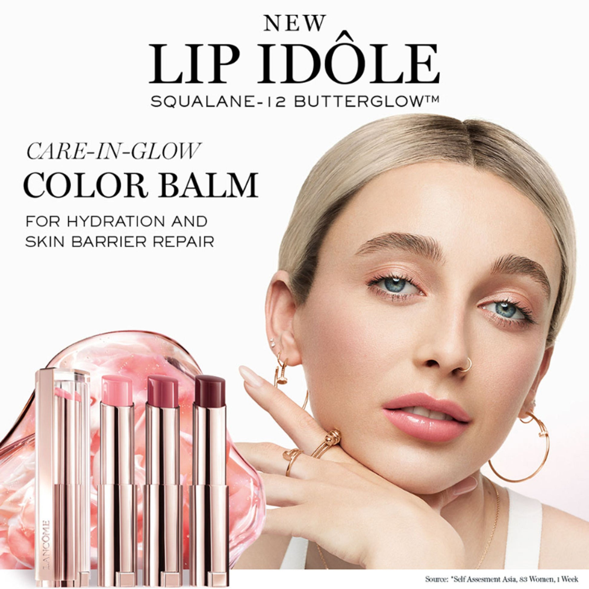 Lancome Lip Idole Butterglow Hydrating Lip Balm - 28 Pink Squad - Distacart