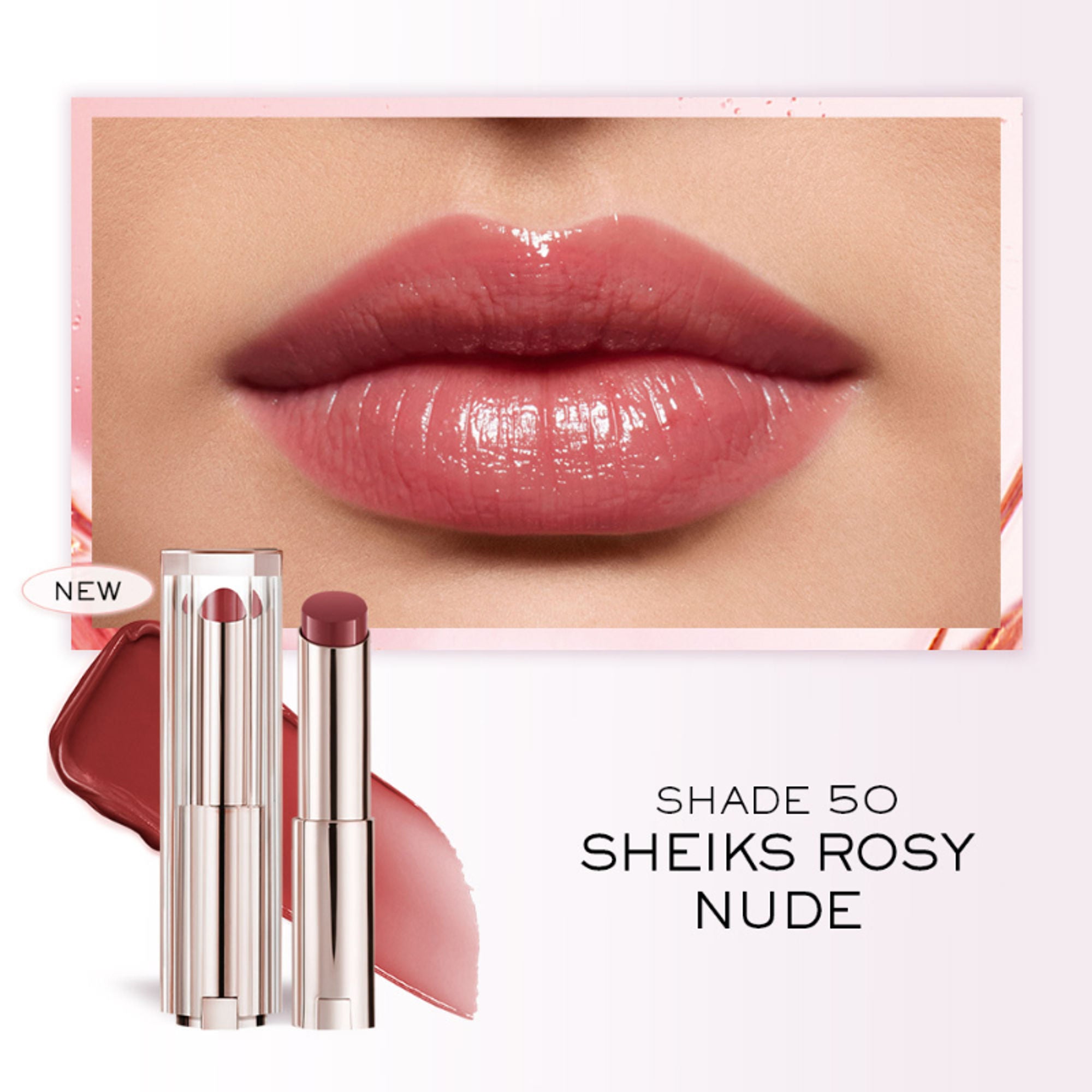Lancome Lip Idole Butterglow Hydrating Lip Balm - 50 Sheiks Rosy Nude - Distacart