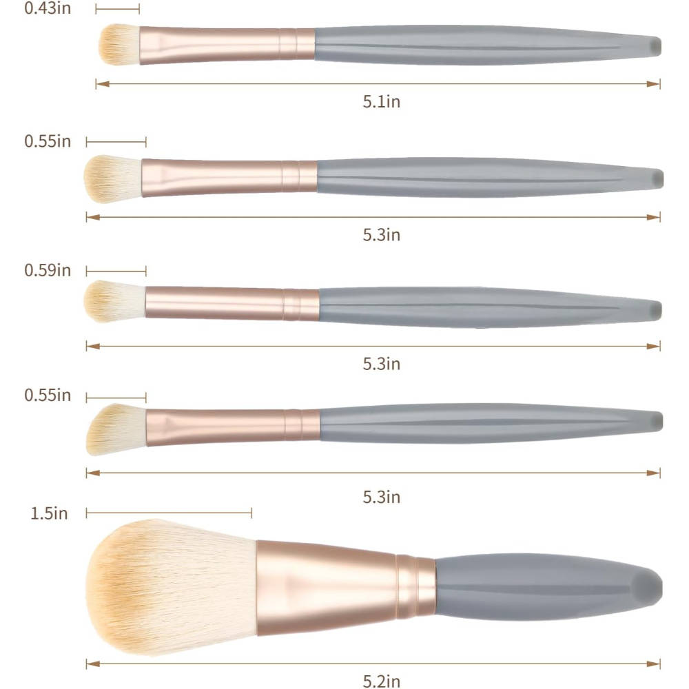 Image 5 of Kazarmaa Makeup Brushes With Mirror