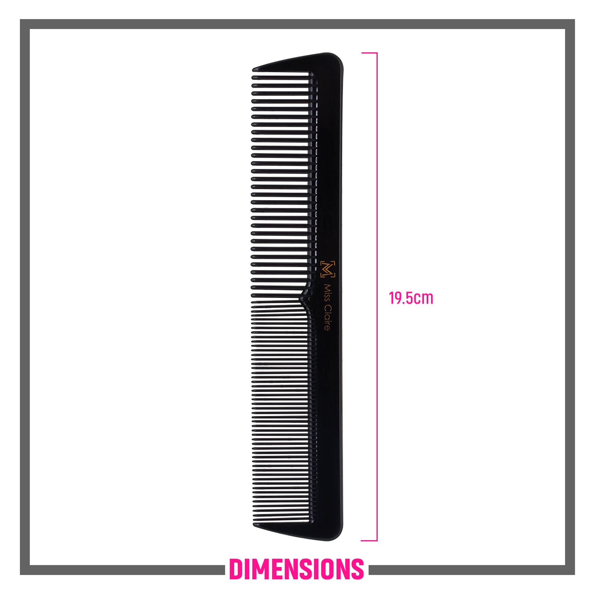 Miss Claire 255 Hair Comb - Black - Distacart
