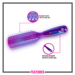 Thumbnail for Miss Claire V18001At Flat Hair Brush - Purple