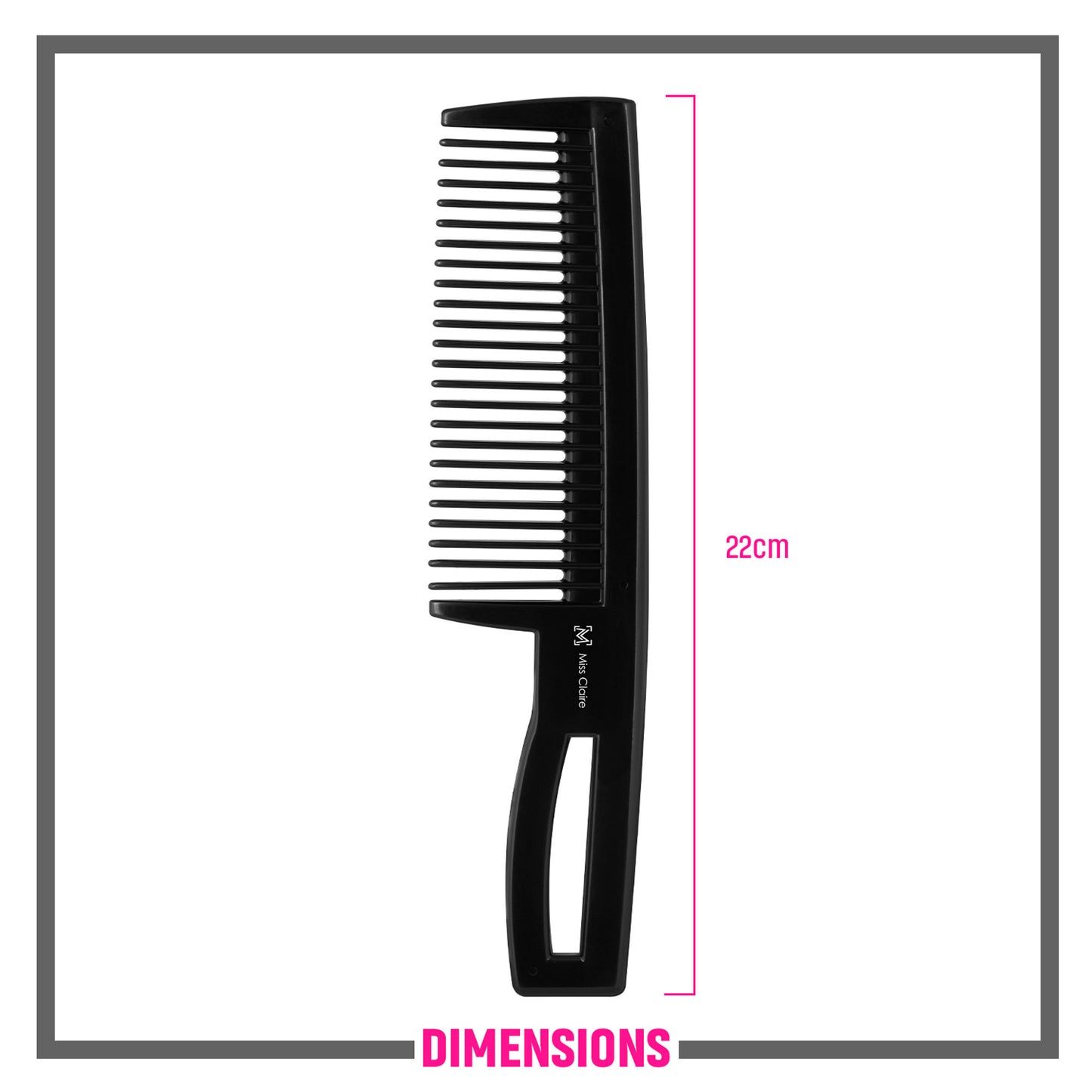 Miss Claire 253 Hair Comb - Black - Distacart