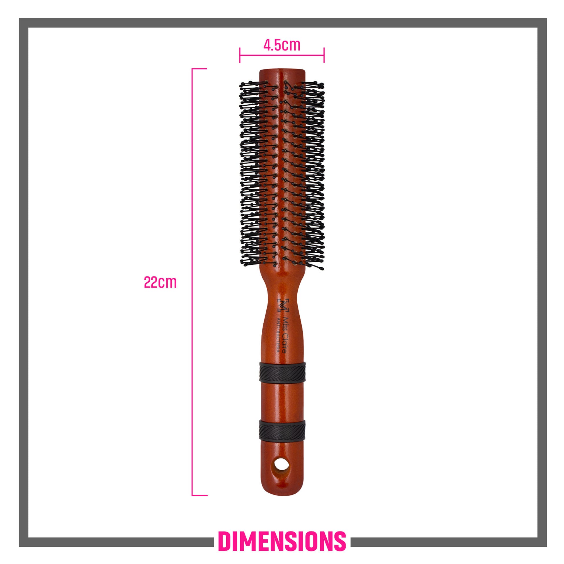 Miss Claire R57247C Round Hair Brush - Distacart