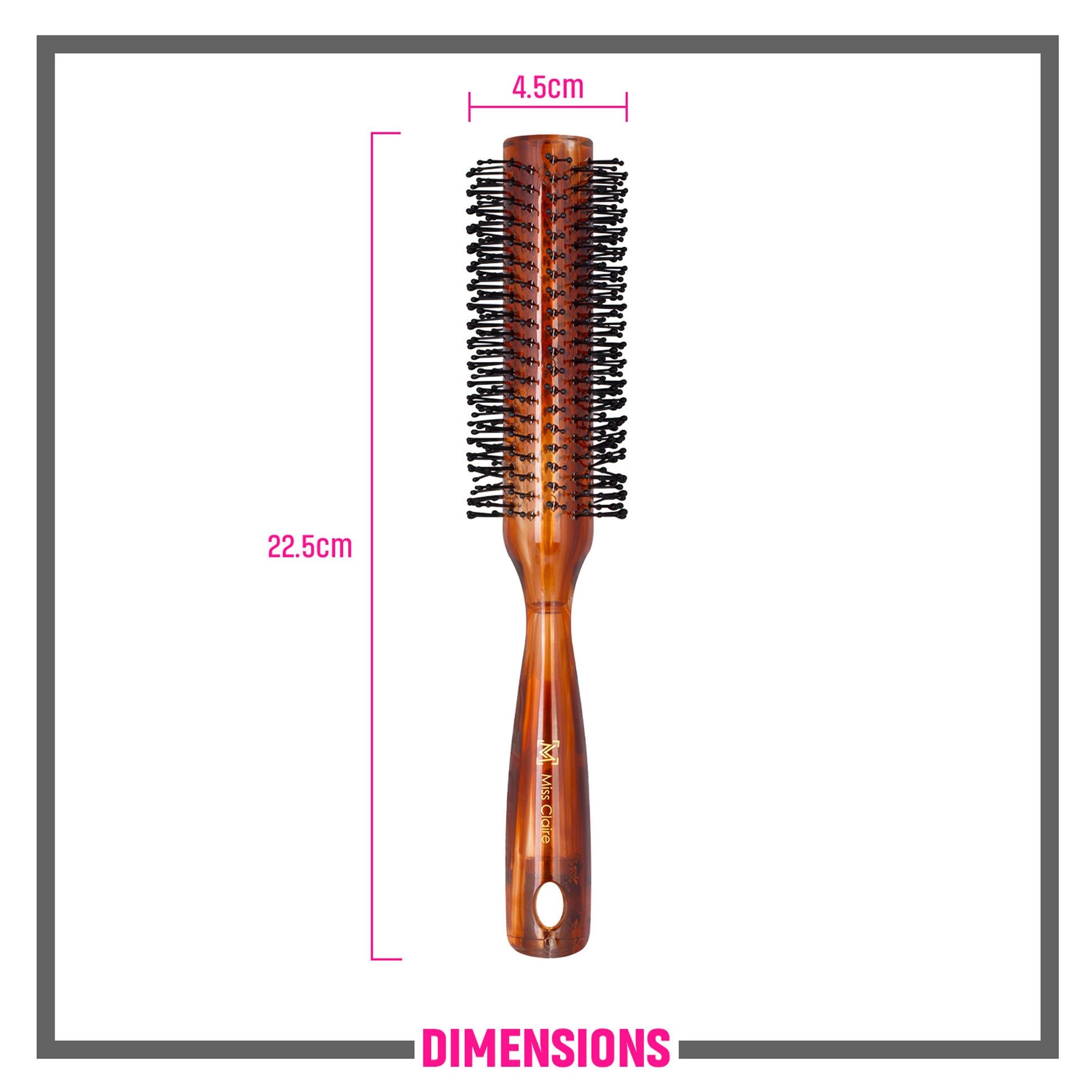 Miss Claire R6747Tt Round Hair Brush - Distacart