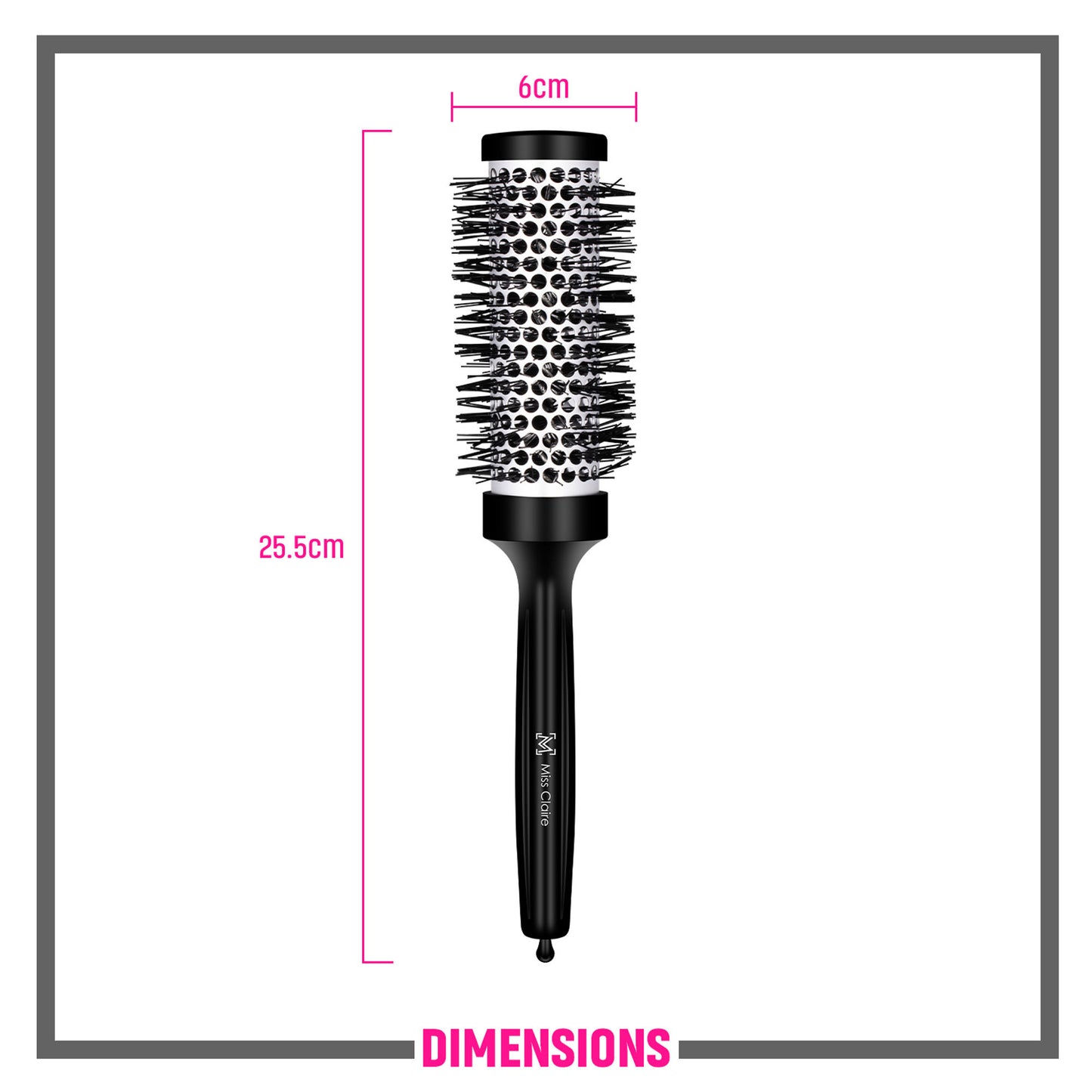Miss Claire R5721 Hot Curl Hair Brush - Medium - Distacart