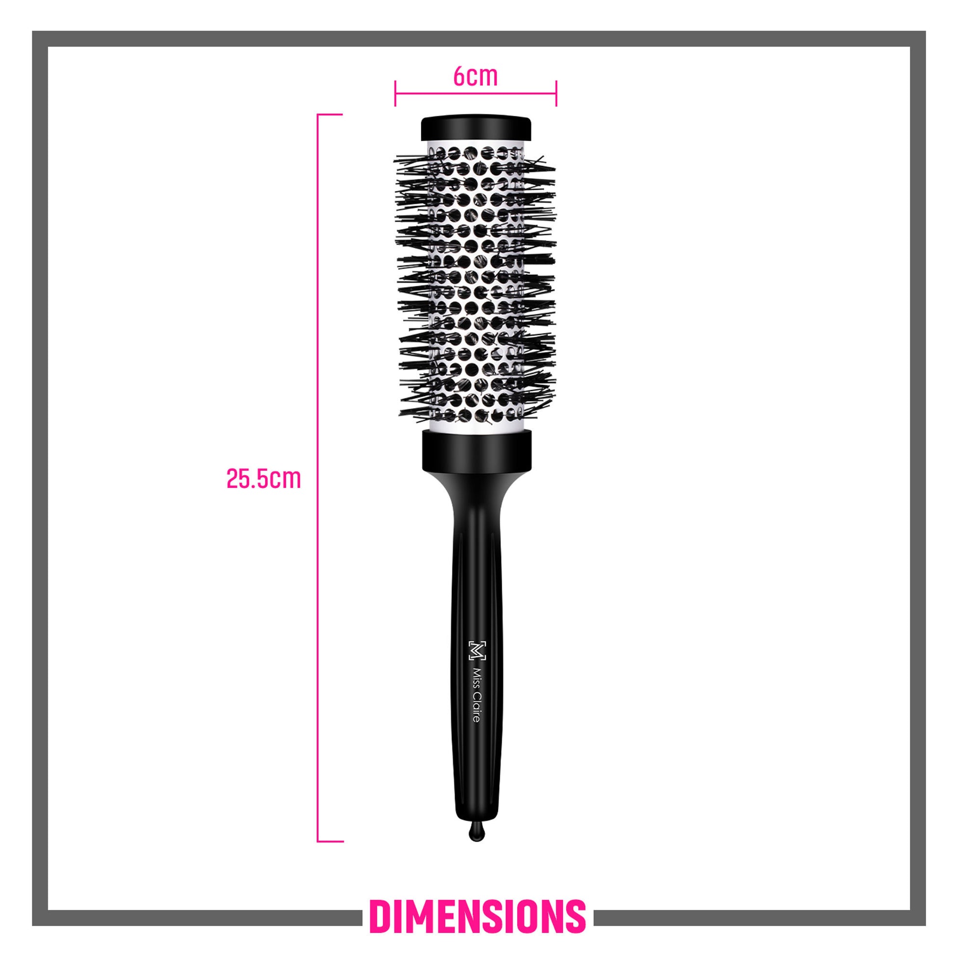 Miss Claire R5721 Hot Curl Hair Brush - Medium - Distacart