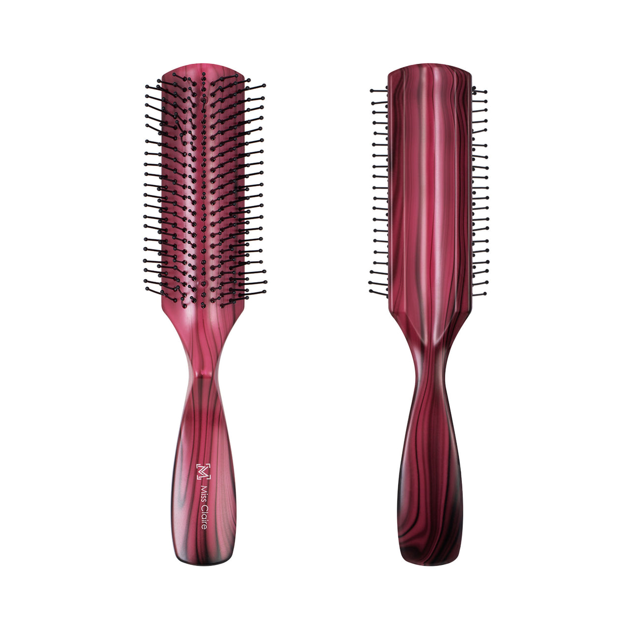 Miss Claire V1800F Flat Hair Brush - Pink