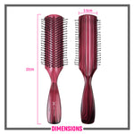 Thumbnail for Miss Claire V1800F Flat Hair Brush - Pink - Distacart