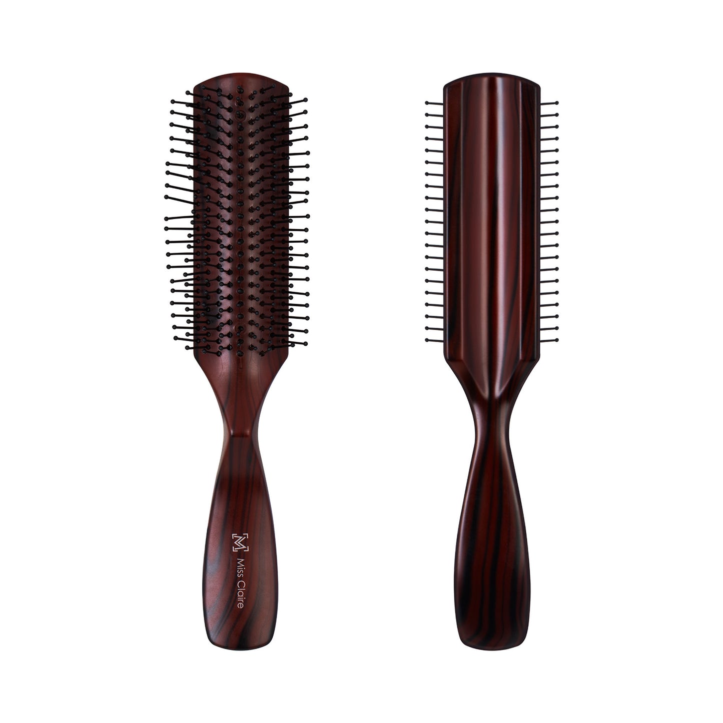 Miss Claire V1800F Flat Hair Brush - Rosewood