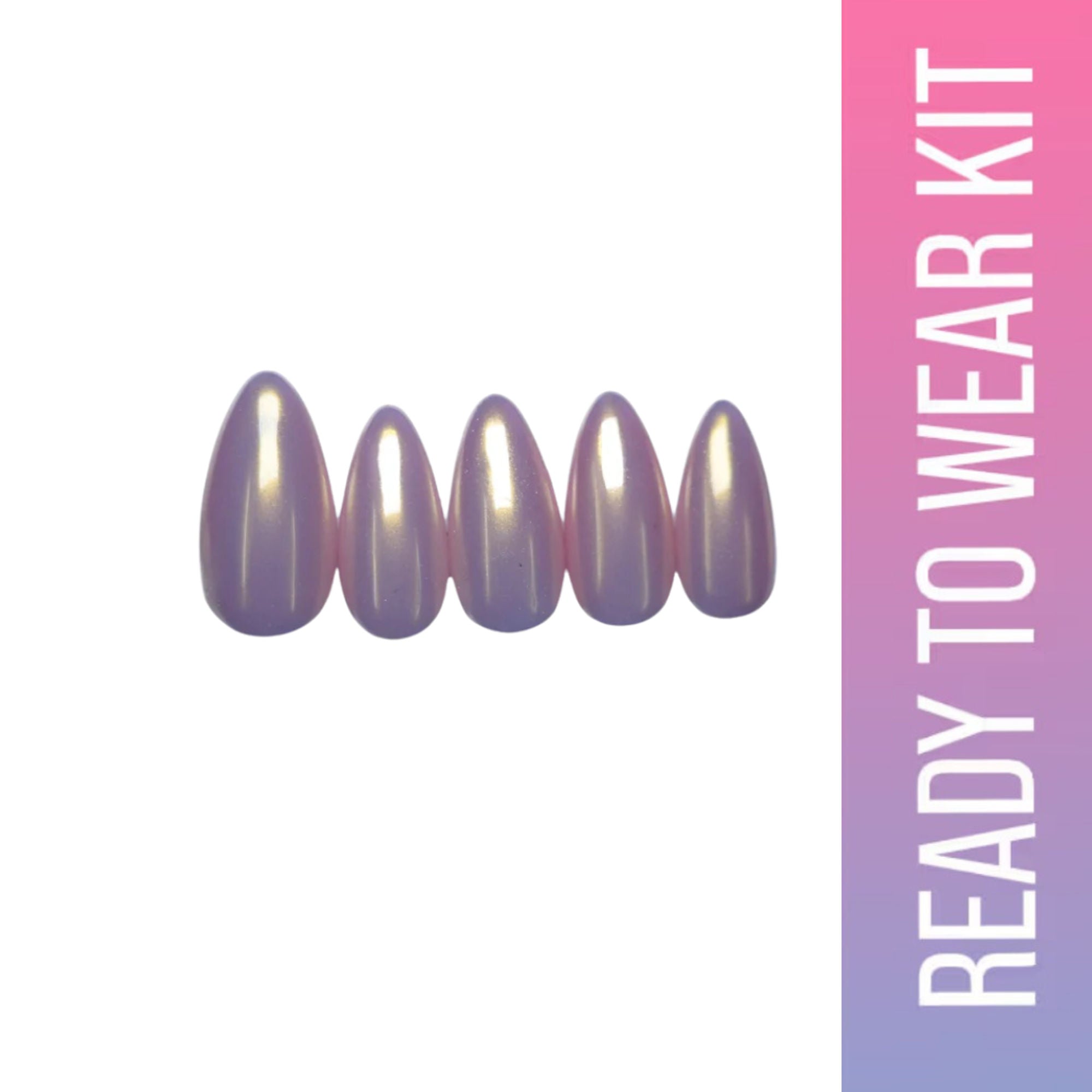 SOEZI Pop Of Pink Reusable Press On Nail - Ready To Wear Kit