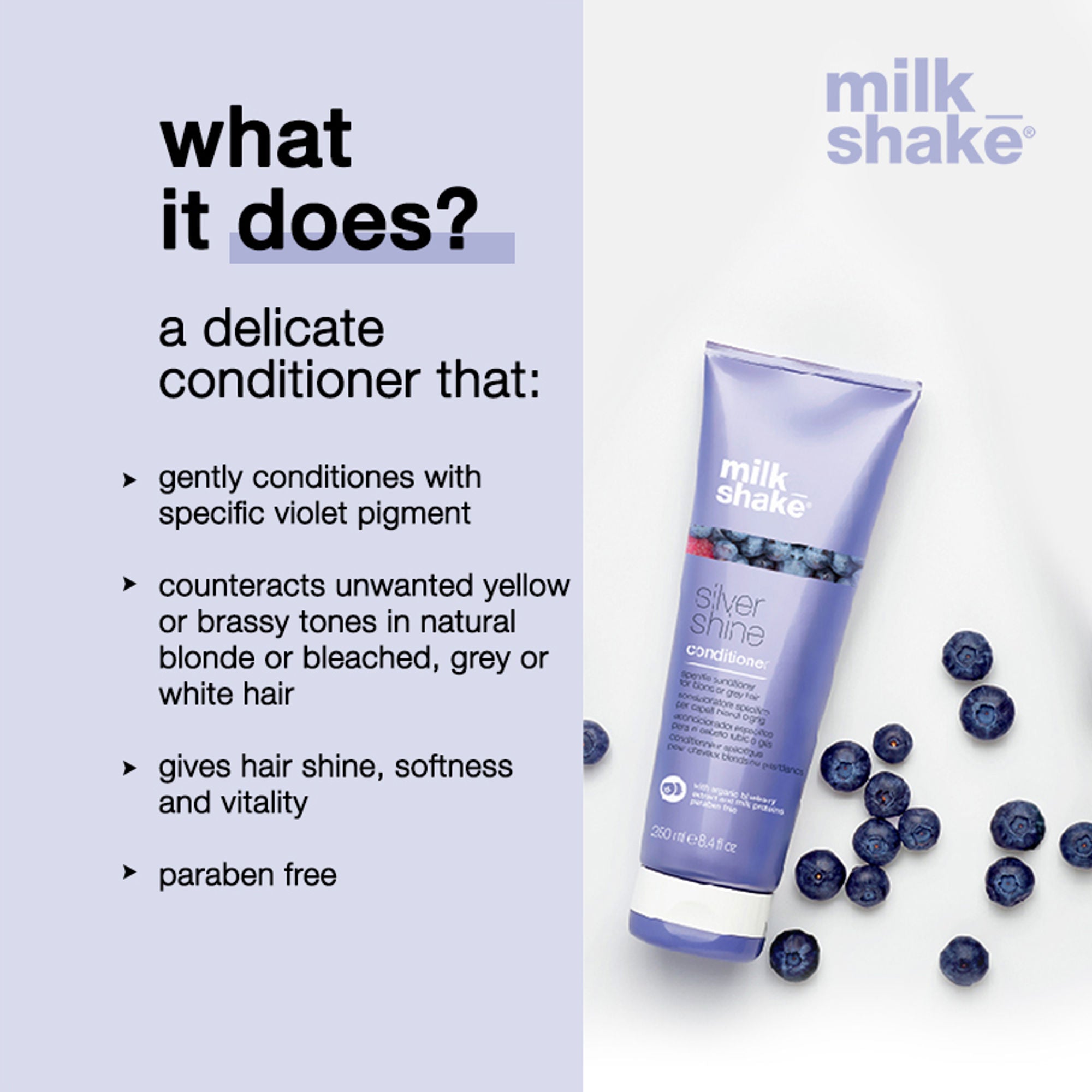 Milkshake Silver Shine Conditioner For Blond & Grey Hair
