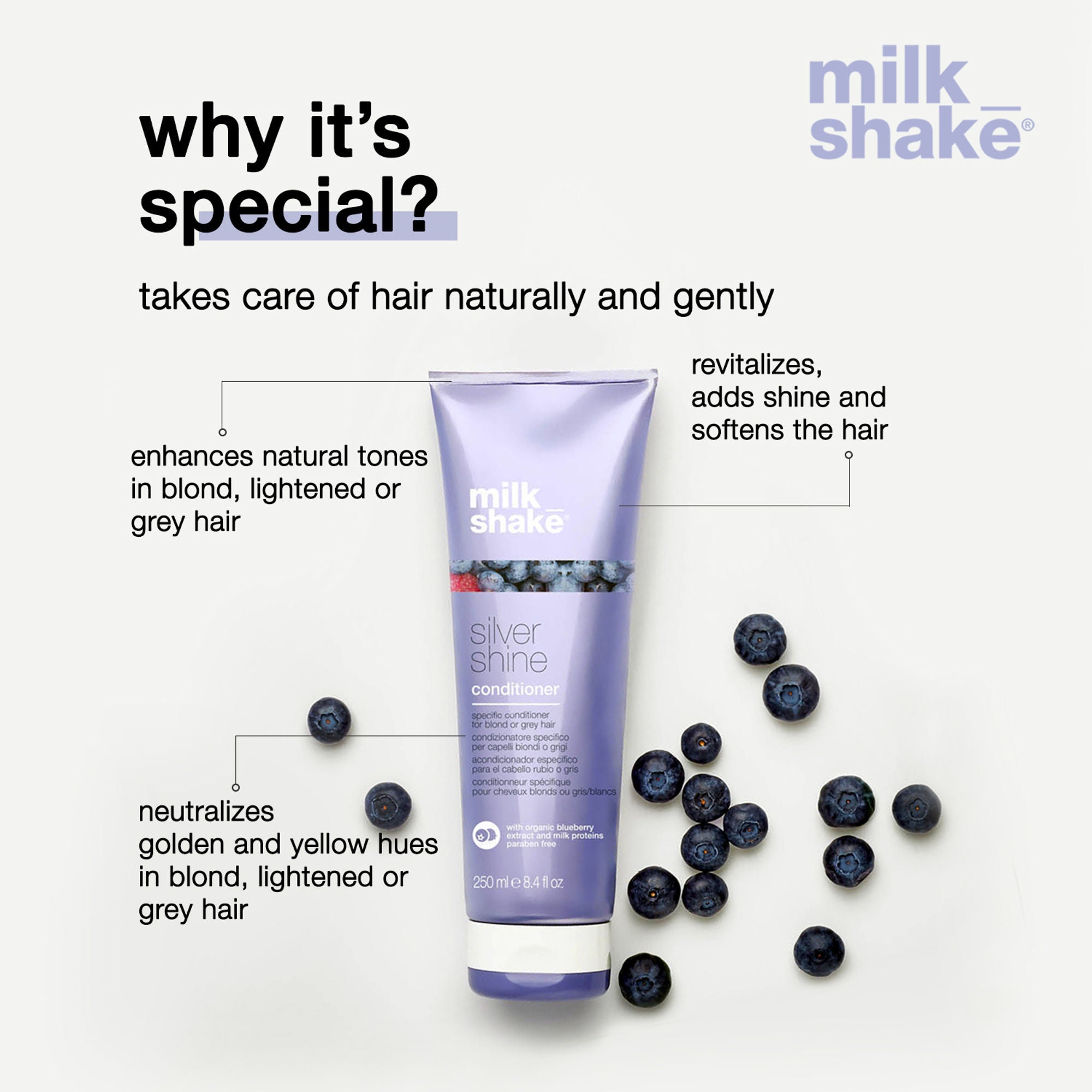 Milkshake Silver Shine Conditioner For Blond & Grey Hair
