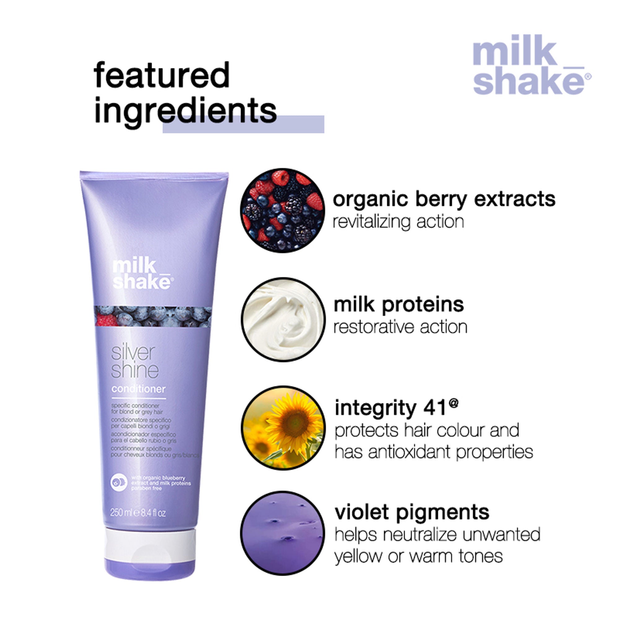 Milkshake Silver Shine Conditioner For Blond & Grey Hair