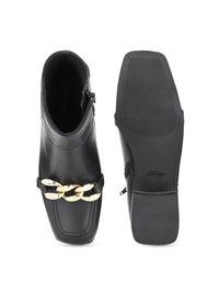 Thumbnail for Delize Women Black Solid Boots