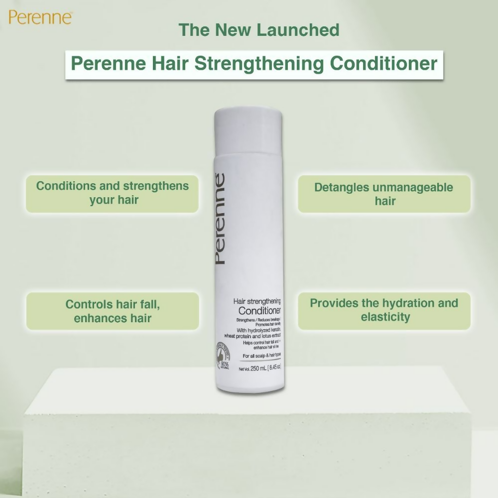 Perenne Hair Strengthening Conditioner With Hydrolyzed Keratin And Wheat Protein - Distacart