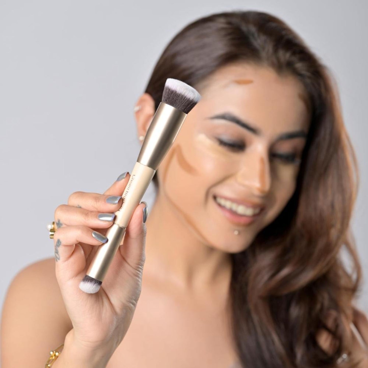 Milagro Beauty Dual End Cream Brush 03 - Distacart