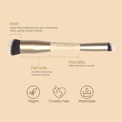 Milagro Beauty Dual End Cream Brush 03 - Distacart