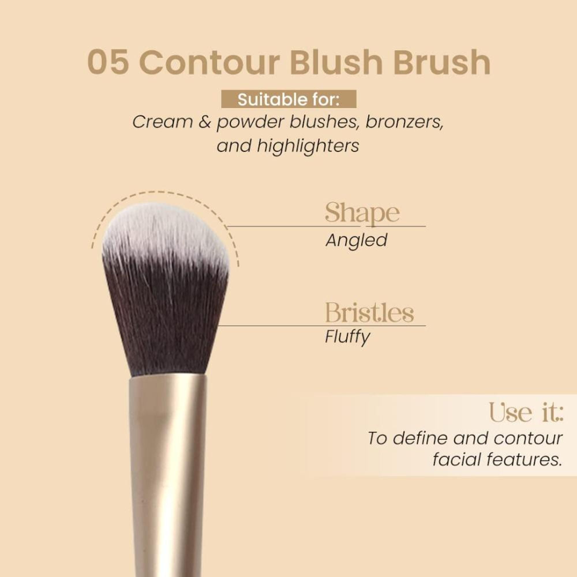Milagro Beauty Contour Blush Brush 05 - Distacart