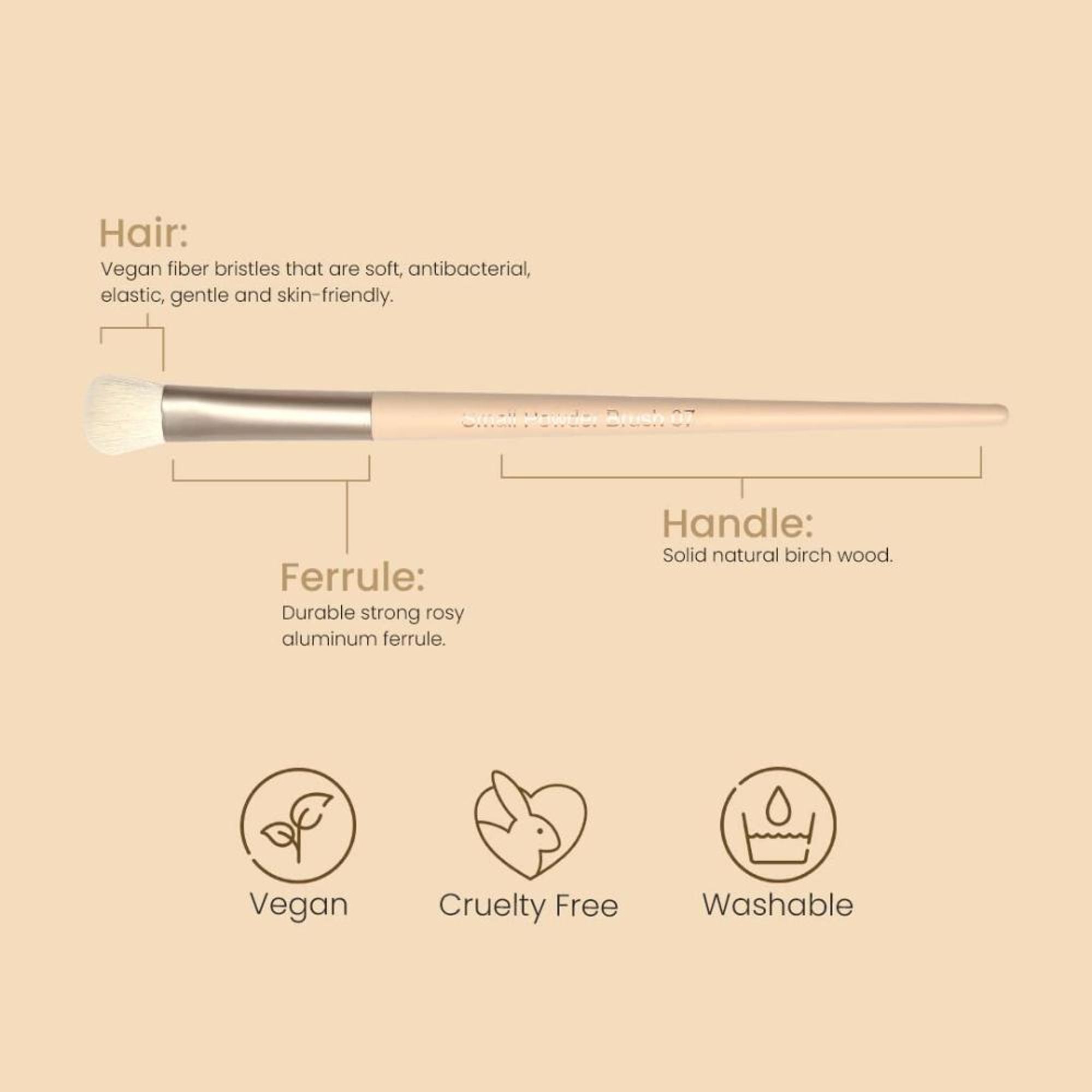 Milagro Beauty Small Powder Brush 07 - Distacart