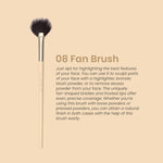 Thumbnail for Milagro Beauty Fan Brush 08 - Distacart