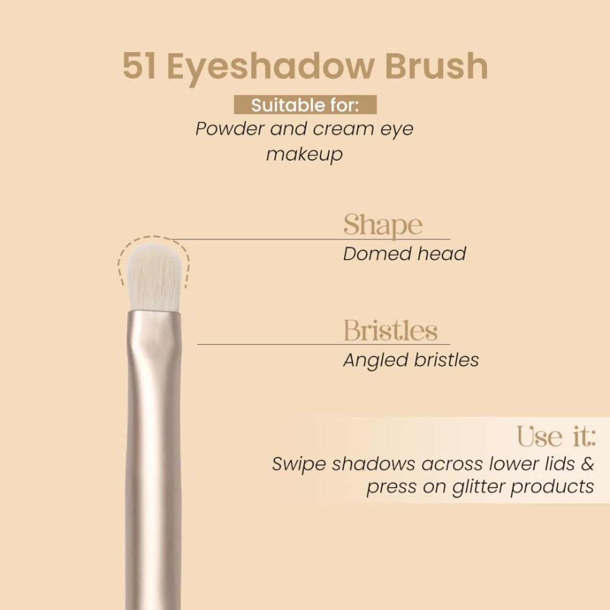 Milagro Beauty Eyeshadow Brush 51 - Distacart