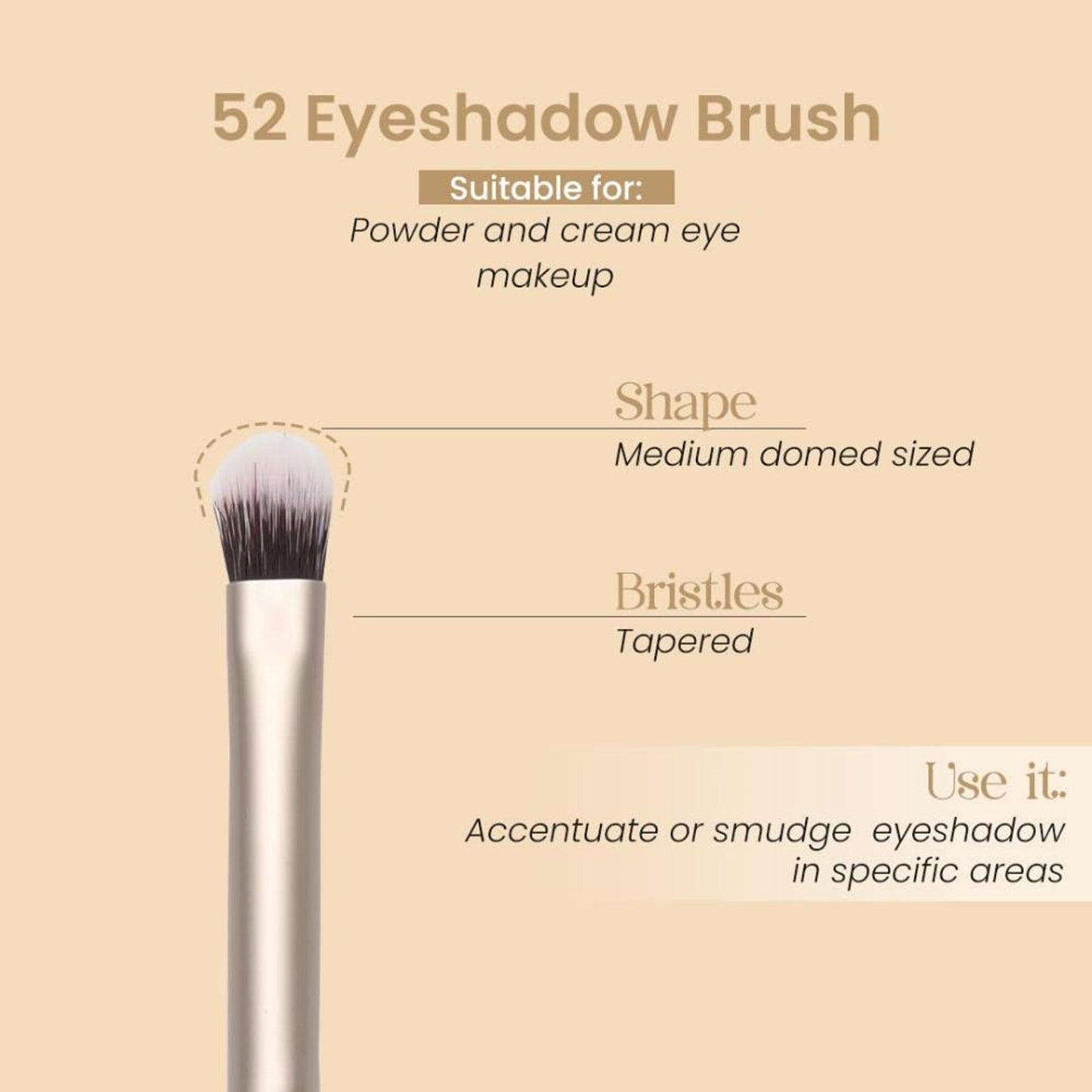 Milagro Beauty Eyeshadow Brush 52 - Distacart