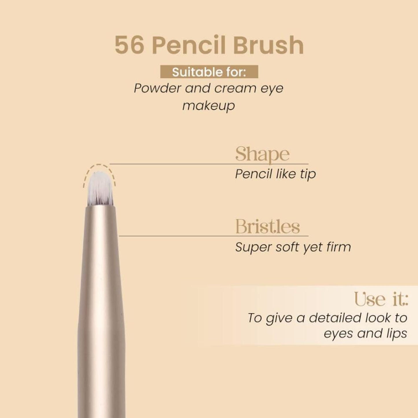 Milagro Beauty Pencil Brush 56 - Distacart