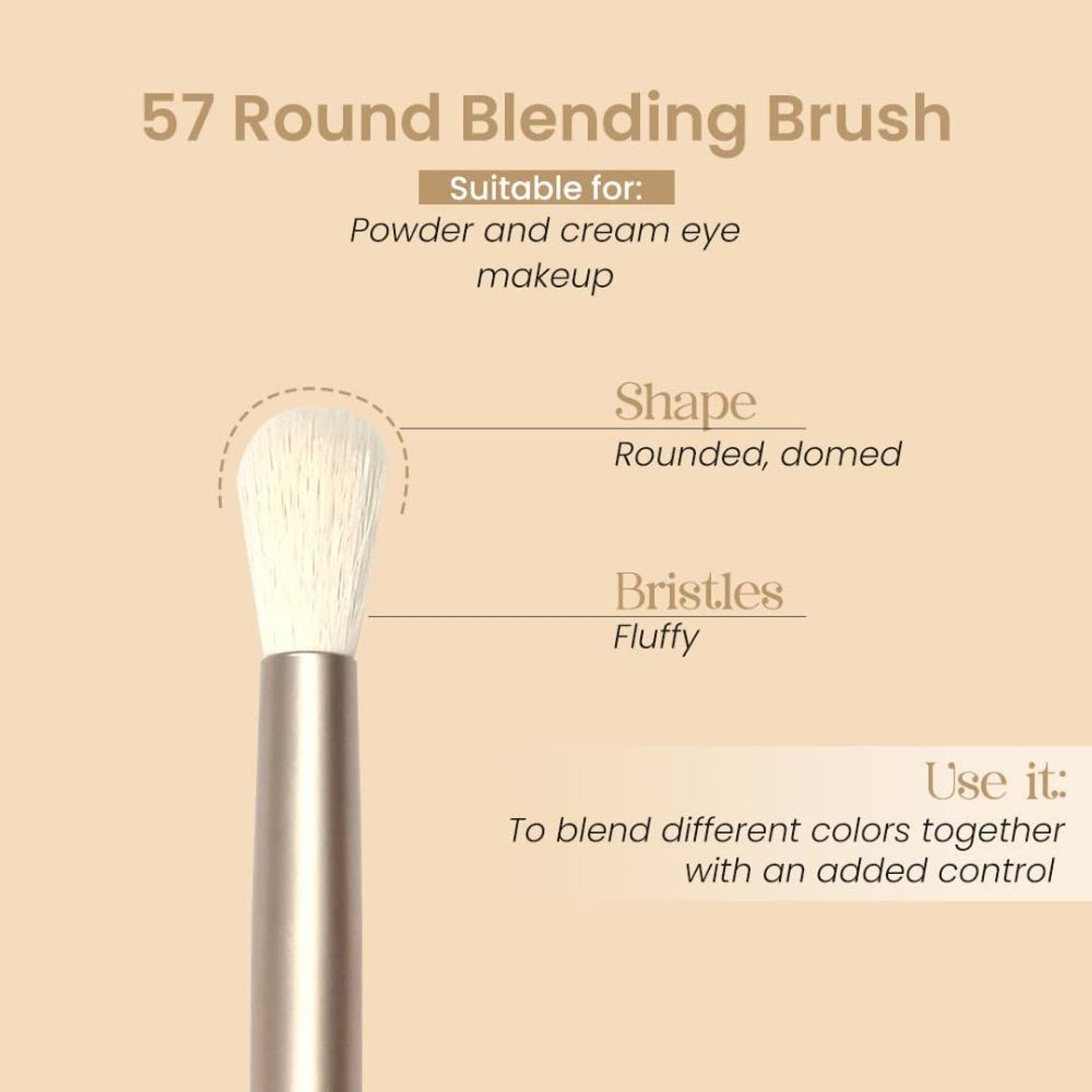 Milagro Beauty Round Blending Brush 57 - Distacart
