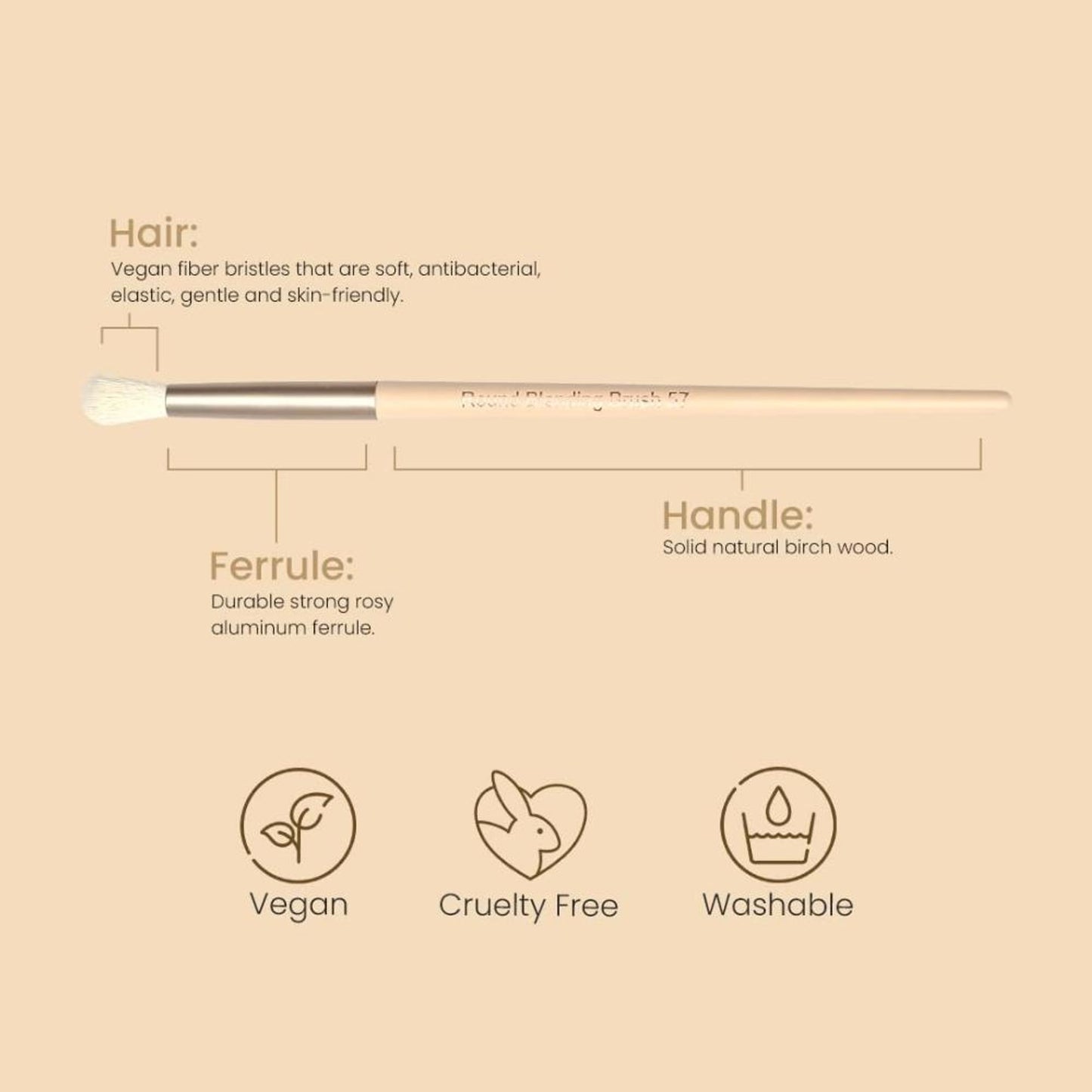 Milagro Beauty Round Blending Brush 57 - Distacart