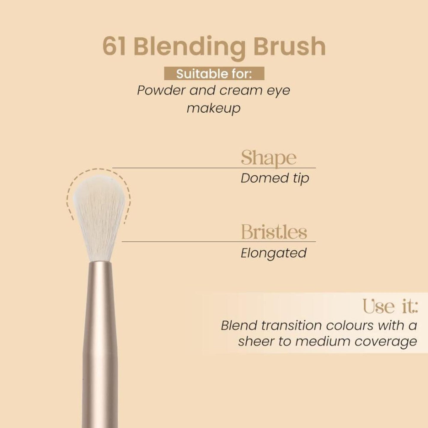 Milagro Beauty Blending Brush 61 - Distacart