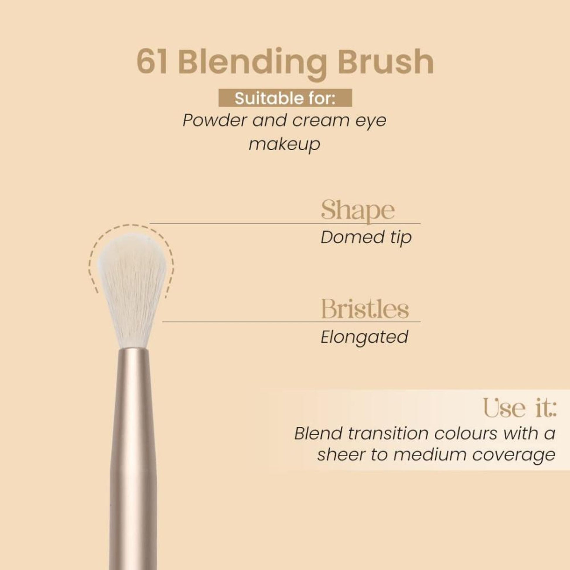 Milagro Beauty Blending Brush 61 - Distacart