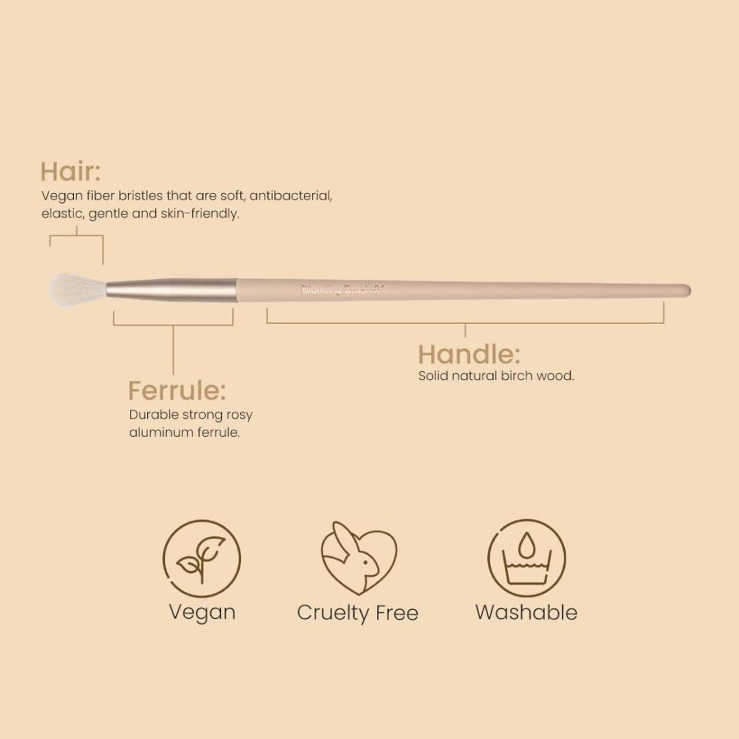 Milagro Beauty Blending Brush 61 - Distacart