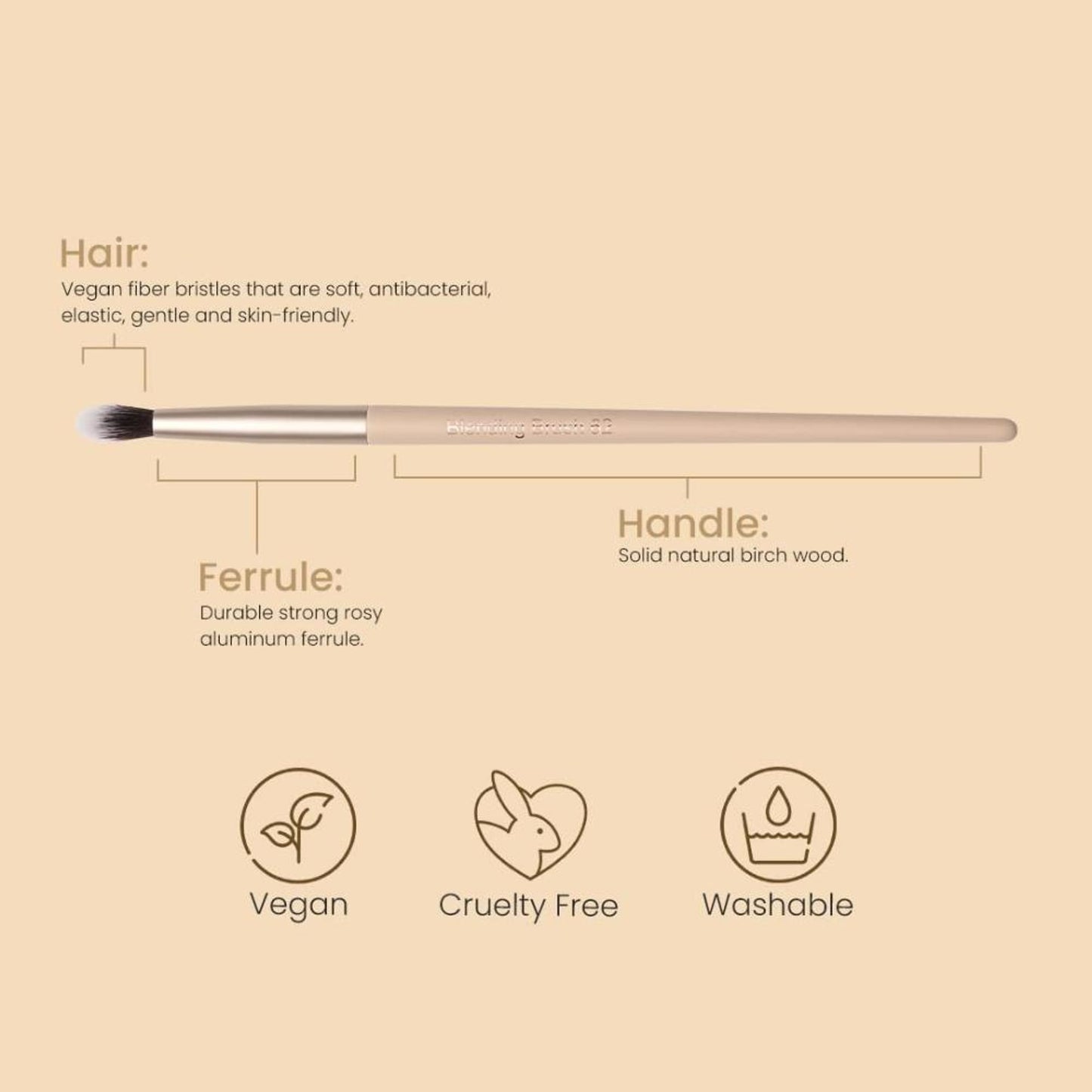 Milagro Beauty Blending Brush 62 - Distacart